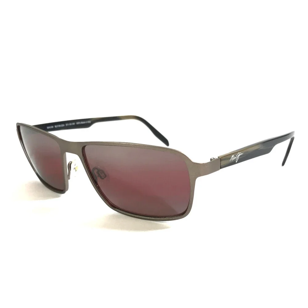 Maui Jim Sunglasses GLASS BEACH MJ748-22A Gray Frames with Maui Rose Lenses